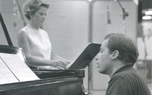 Glenn Gould recording Schoenberg’s songs with Helen Vanni, 1964