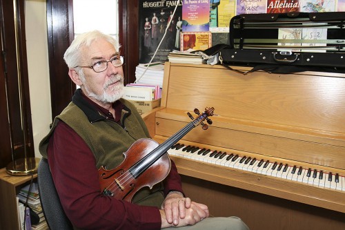 Imant Ranish in his studio at the Vernon Community Music School