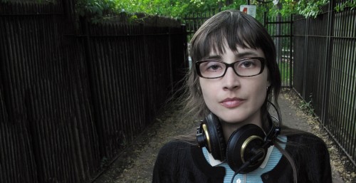 Rose Bolton wearing headphones