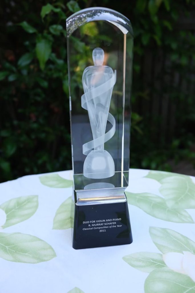 2011 Juno Award for Classical Composition of the Year - Duo for Violin and Piano - R. Murray Schafer